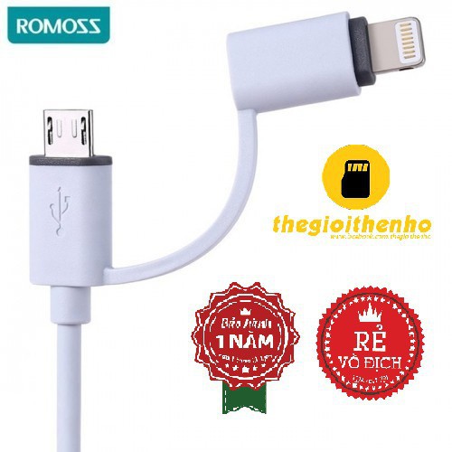 - CÁP 2 IN 1 ROMOSS ( IPHONE, SAMSUNG) HÀNG CHÍNH HÃNG - HÀNG CHÍNH HÃNG Luna Outlet
