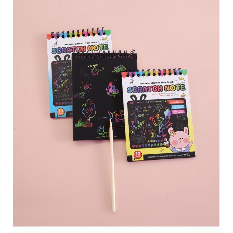 Giấy Vẽ Phác Thảo Nhiều Màu Sắc Dành Cho Trẻ Em DIY