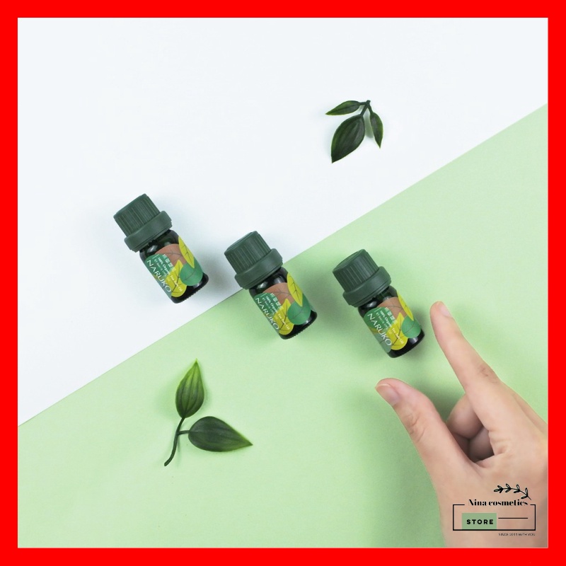 Tinh Dầu Trà Tràm Hữu Cơ Nguyên Chất Naruko Ngăn Ngừa Mụn Pure Tea Tree Oil 5ml
