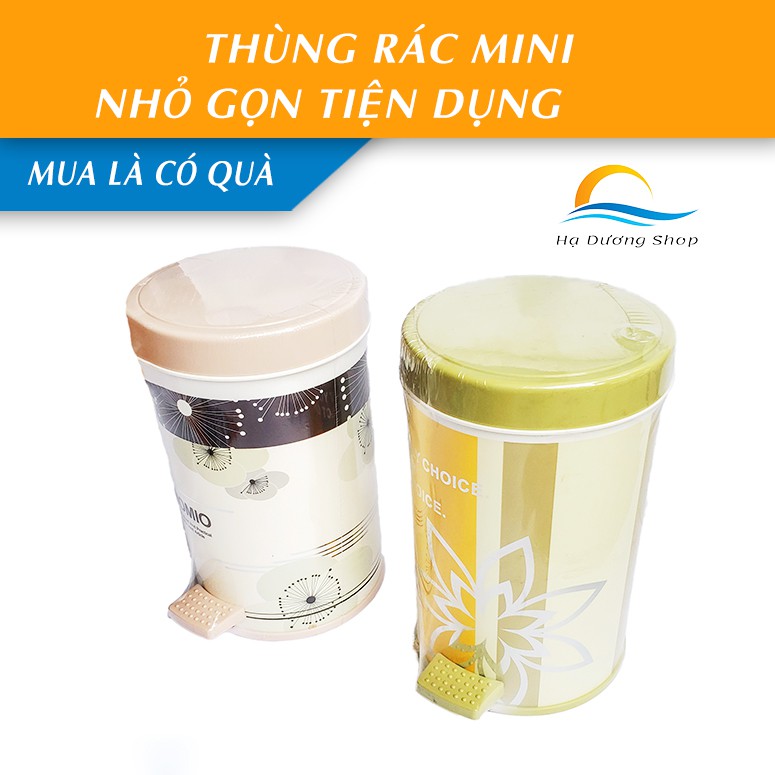 [FLASH SALE 3 NGÀY] Thùng đựng rác mini HADU nhỏ gọn tiện dụng cá tính (Hàng đẹp) - Hạ Dương Shop