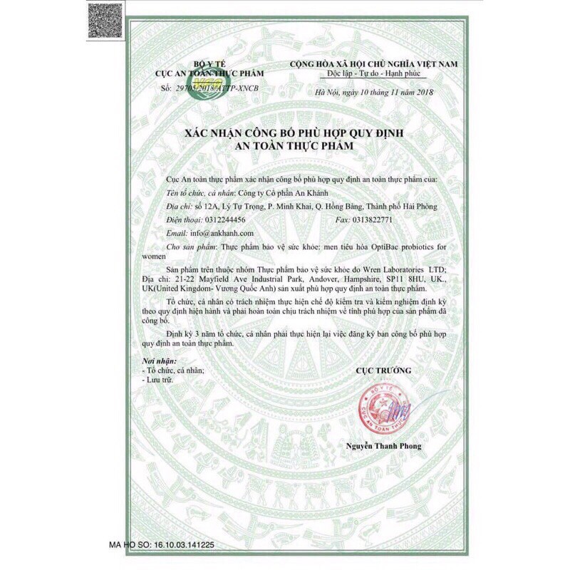 Men vy sinh ngăn ngừa phụ khoa Blackmore probiotics