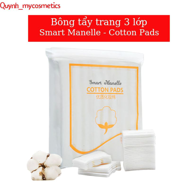 Bông Tẩy Trang 3 Lớp Smart Manelle Cotton Pads - 222 Miếng