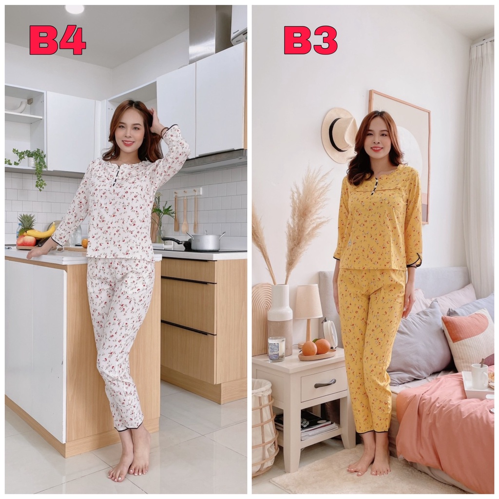 đồ bộ mặc nhà ,đồ bộ nữ,bộ ngủ tay lỡ lụa loại 1 tay viền