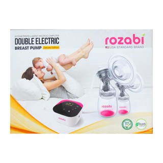 Máy hút sữa điện đôi Rozabi Deluxe có pin sạc