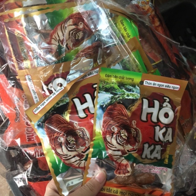 [Sẵn hàng] 1 bịch cay miếng thịt hổ kaka (20 gói)