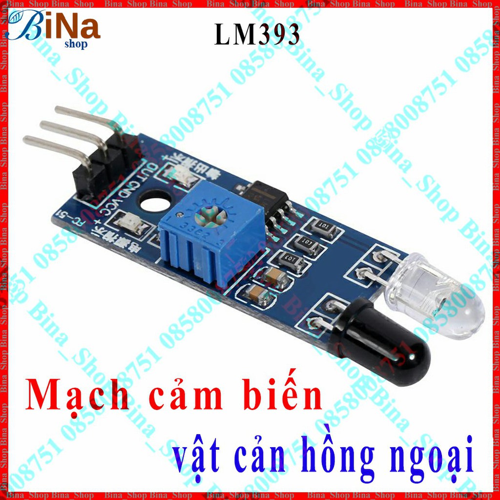 Mạch cảm biến vật cản hồng ngoại LM393 Arduino cảm biến dò đường nhiều phiên bản