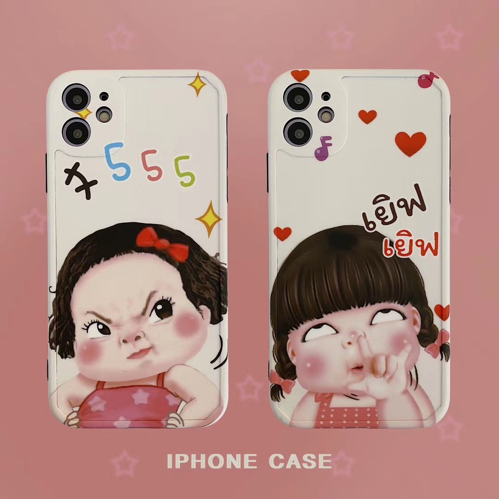 Ốp điện thoại mềm in hình bé gái đáng yêu cho iPhone 7 8 SE2 plus X XS XR XSmax 11 Pro Promax | BigBuy360 - bigbuy360.vn