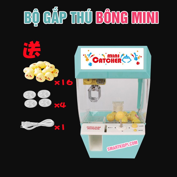 Đồ chơi Máy Gắp Thú Thả xu có nhạc Như thật