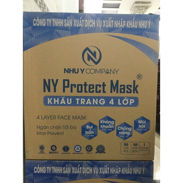 KHẨU TRANG Y TẾ NHƯ Ý 1 THÙNG 50 HỘP