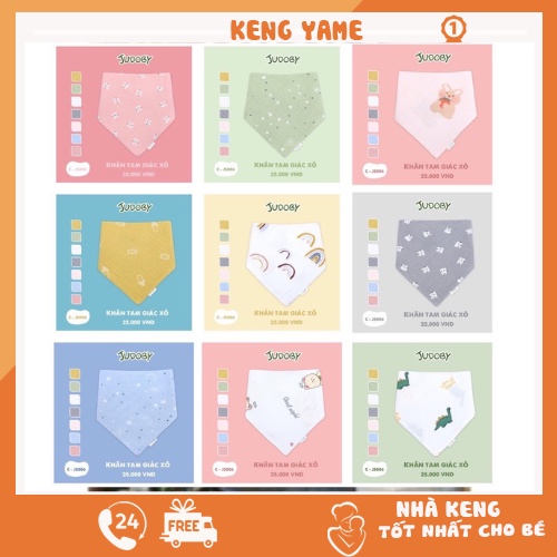 Yếm xô, khăn yếm tam giác 3 lớp dokma mềm mại