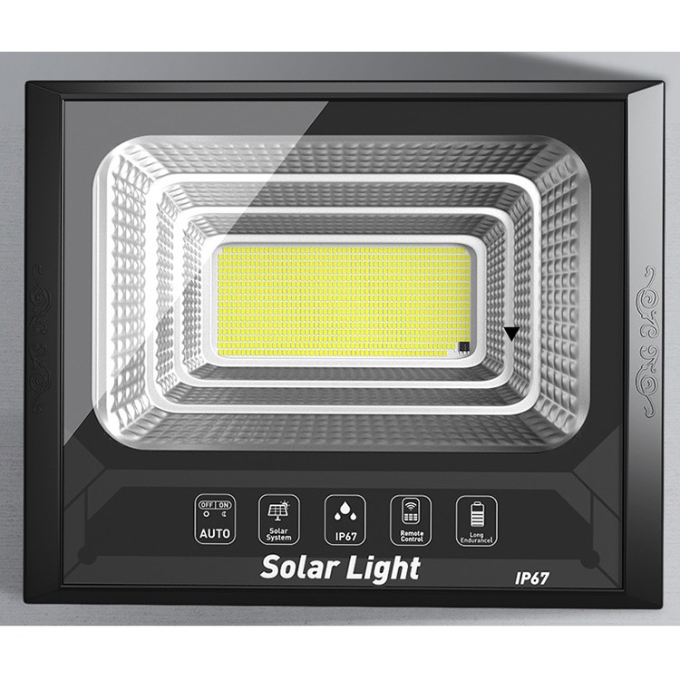 Đèn năng lượng mặt trời Solar Light 300W 2 bóng đèn 400 chip Led bảo hành 1 năm