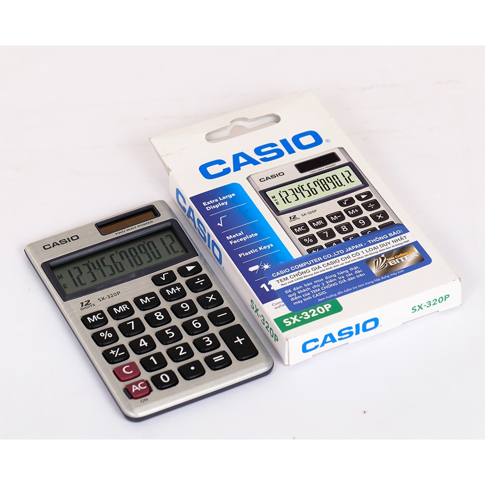 Máy tính CASIO SX 320P hàng chính hãng bảo hành 5 năm NT CATEL