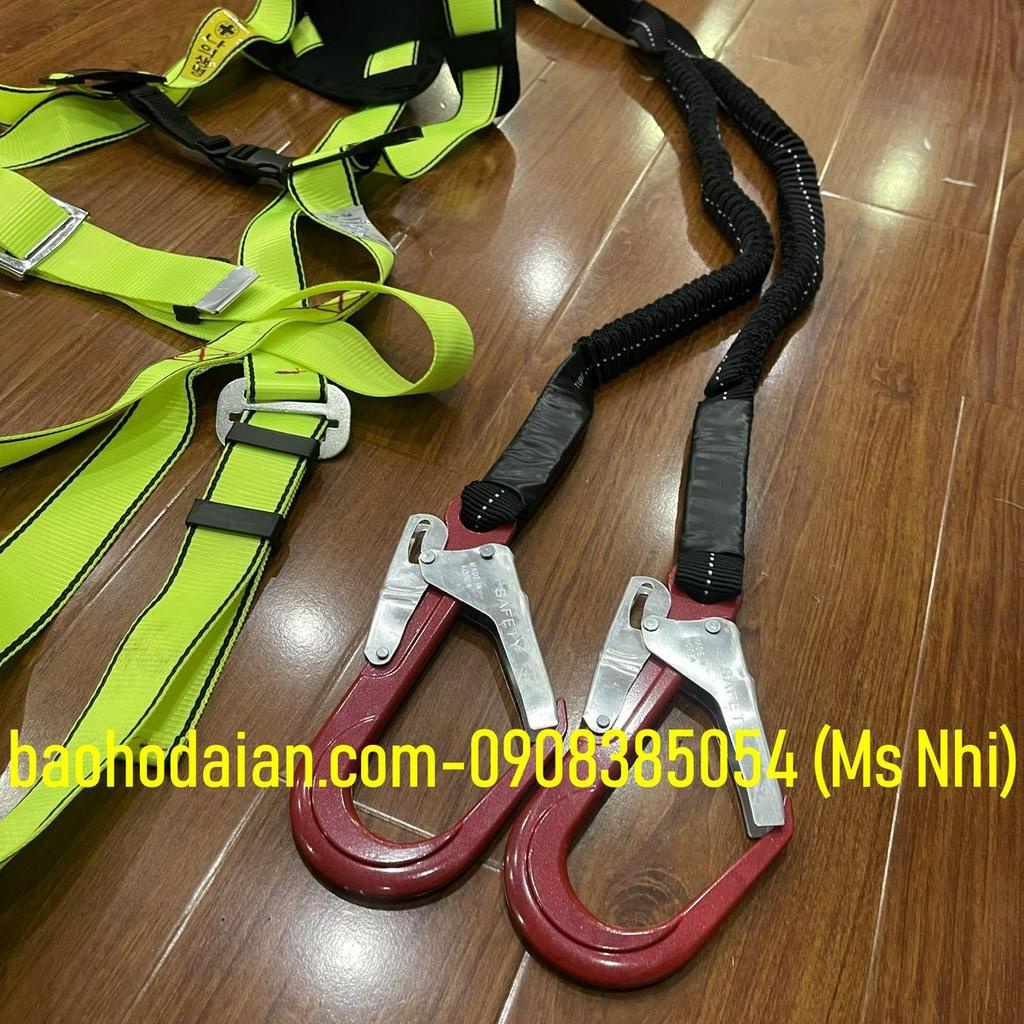 Dây đai an toàn toàn thân 2 mốc nhôm dây treo đàn hồi