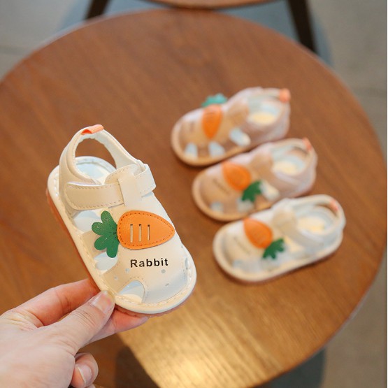 Rọ tập đi bé gái  cà rốt rabbit xinh xắn size 16-20 cho bé 0-2 tuổi