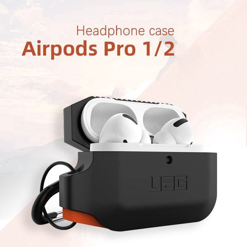 Vỏ bọc UAG bảo vệ hộp sạc tai nghe Airpods 1 / 2 bằng silicone