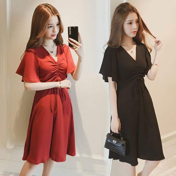 2021 new summer plus size women's fat sister loose slimming belly dress female student Korean long skirt summer | BigBuy360 - bigbuy360.vn