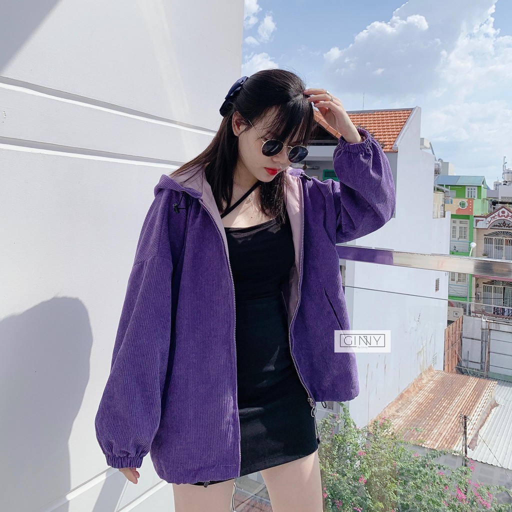 Áo Khoác Nhung Tăm Nữ Ulzzang | Freesize | Ginny.Brand | BigBuy360 - bigbuy360.vn