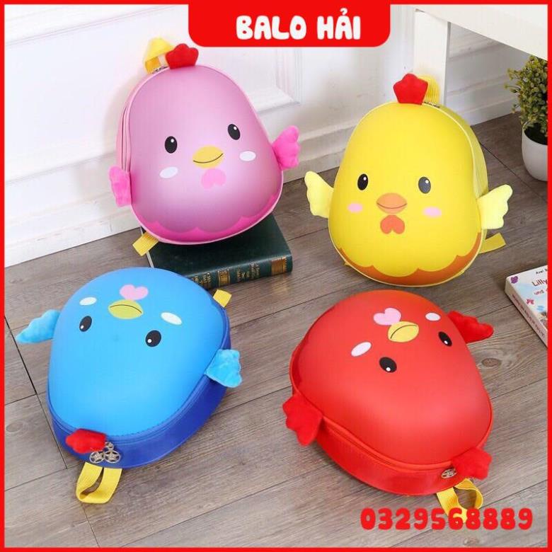 Balo đi học mẫu giáo mầm non, balo trứng chống nước cho bé trai bé gái siêu nhân công chúa