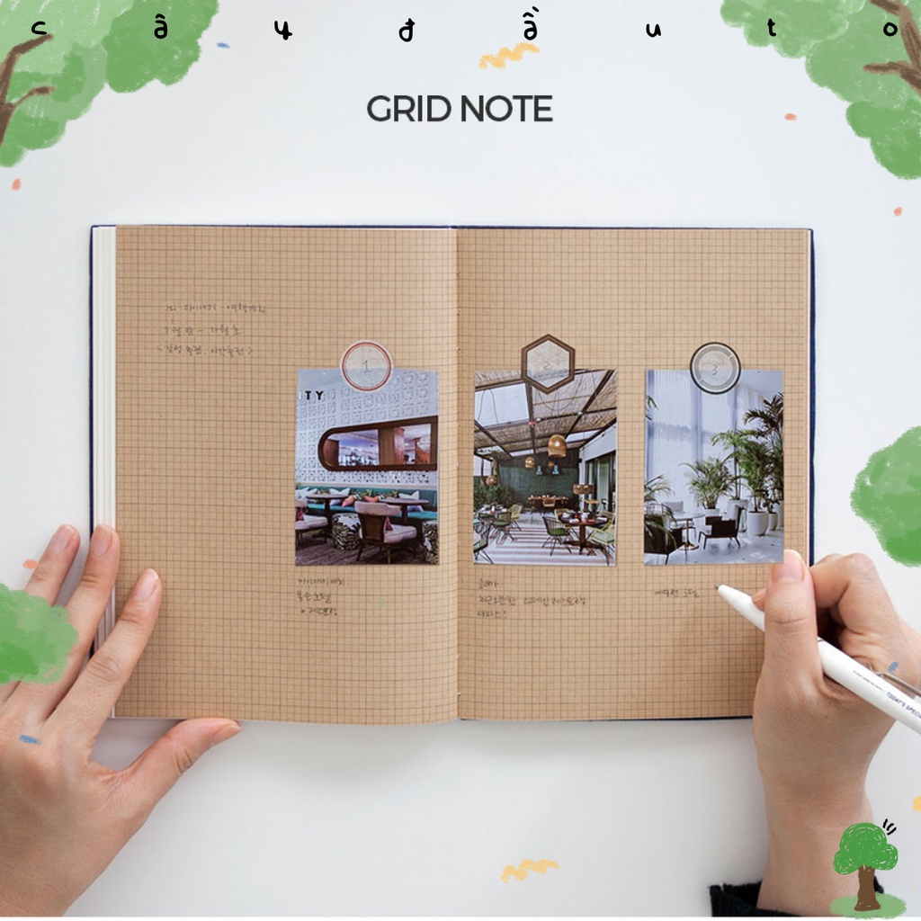 Sổ Lập Kế Hoạch Bìa Vải Hàn Quốc Phong Cách Tối Giản Slow And Simple Planner Korea