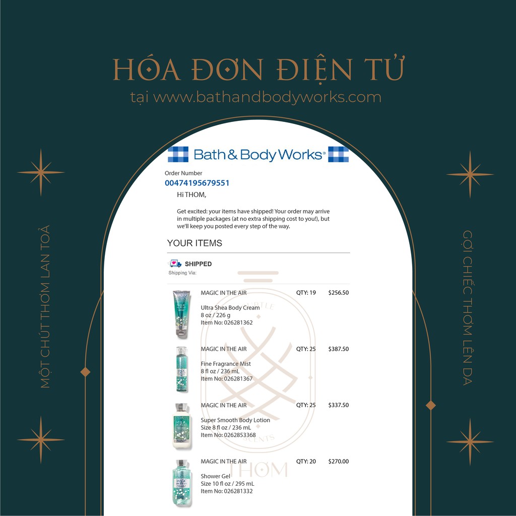 MAGIC IN THE AIR | Sản Phẩm Tắm Dưỡng Xịt Thơm Toàn Thân Bath &amp; Body Works