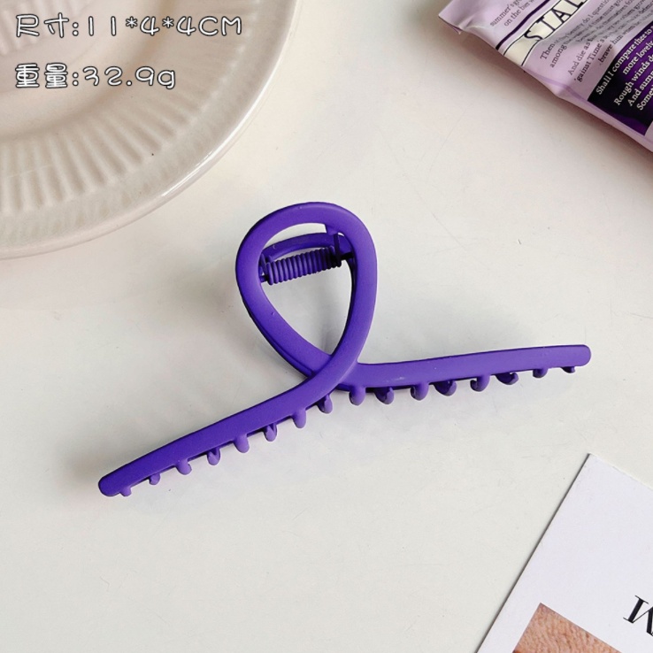 Cặp búi tóc kim loại màu Tím lì thời trang Hàn Quốc độc đáo búi kiểu dáng thanh lịch mẫu càng cua vây cá đẹp rẻ