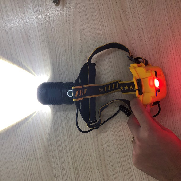 Đèn Pin đội đầu hàng khủng Ultra fire P50 Zoom, bóng led 20w cực mạnh, dùng 3 pin cực khỏe