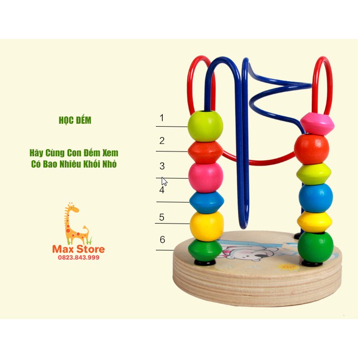 ĐỒ CHƠI GỖ MÊ CUNG LUỒN HẠT (NHỎ)