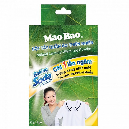 [Hàng Thiên Nhiên] Combo 2 Gói Tẩy Trắng Quần Áo Chiết Xuất Thiên Nhiên Baking Soda Formula