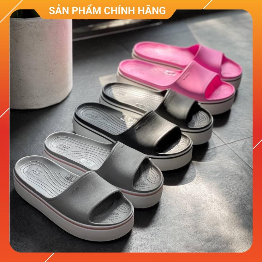 ℘ Dép Cross Nữ Platform Chính Hãng, Dép Quai Ngang Đế Cao 4cm, Size 36 37 38 39 - Sấu Vui Vẻ ℘