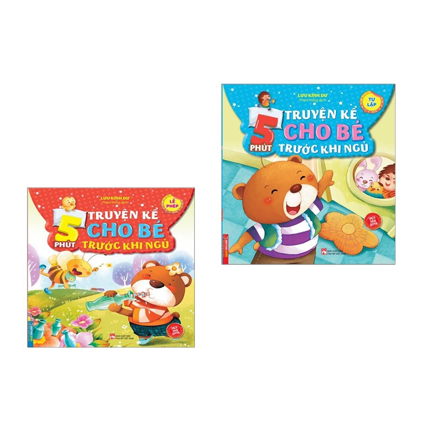 Sách - Combo 2c 5 phút truyện kể cho bé (tự lập+lễ phép)