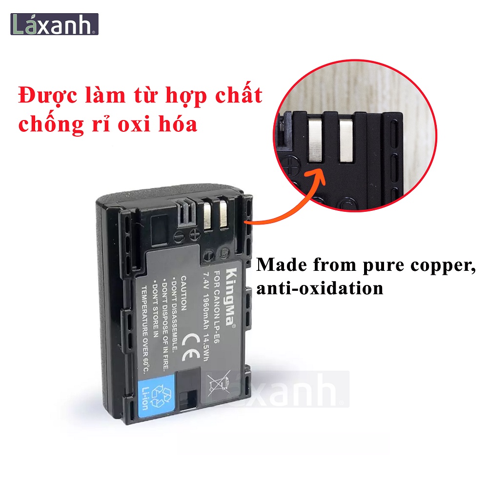 Canon LP-E6 | Pin sạc máy ảnh Canon EOS R R5 R6 5D 6D 7D 60D 70D 80D 90D XC10 XC15 FB LP-E6 LPE6 LPE6NH LP E6 E6N LP-E6N