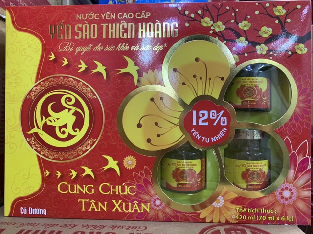 [GRO1TH12 giảm 10K đơn 99K] Nước Yến Nguyên Chất Thiên Hoàng 12% (6 lọ/hộp) | BigBuy360 - bigbuy360.vn