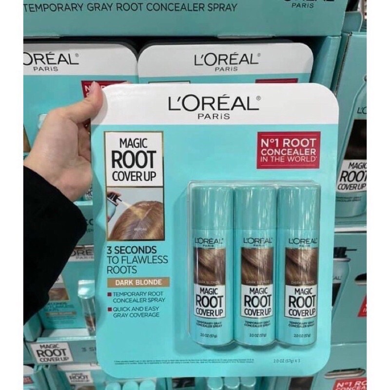 Xịt phủ chân tóc bạc L’oreal Magic Root Cover Up 57g (USA)