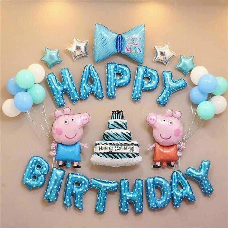 (FREESHIP) Bộ Bóng Bay HAPPY BRITHDAY Trang Trí Sinh Nhật