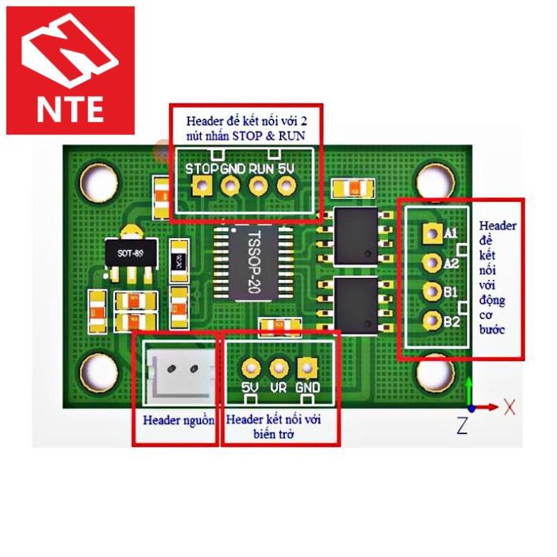 [NTE] Mạch Driver Step Motor V1.0