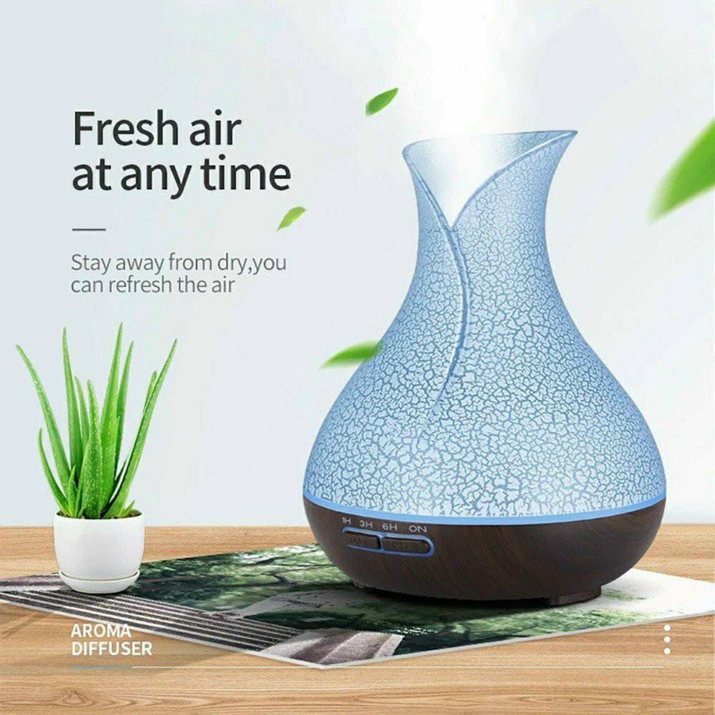 Máy Xông Tinh Dầu Tulip 550ml Cỡ Lớn Máy Khuếch Tán Tinh Dầu 550ml Tỏa Hương Thơm Xua Đuổi Muỗi  Và Côn Trùng