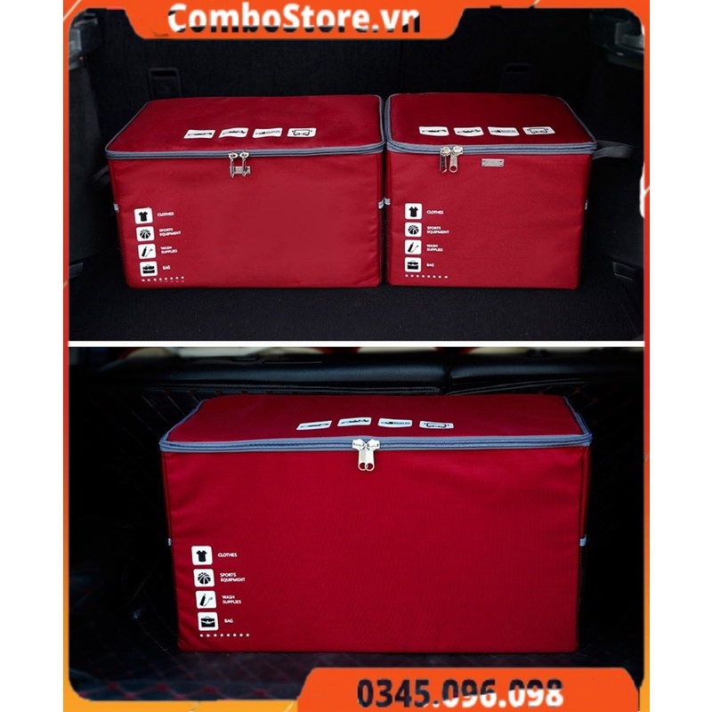 Túi vải cao cấp đựng đồ gấp gọn ô tô xe hơi - Túi vải Oxford 4 lớp siêu dày chống thấm nước