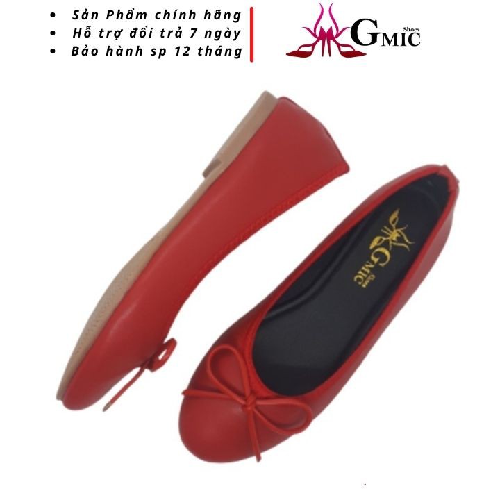 [BIG SIZE] Giày Búp Bê Nơ Nhỏ Mũi Tròn Cao Cấp GMIC, Hàng Thời Trang Chính Hãng NBB001 | BigBuy360 - bigbuy360.vn