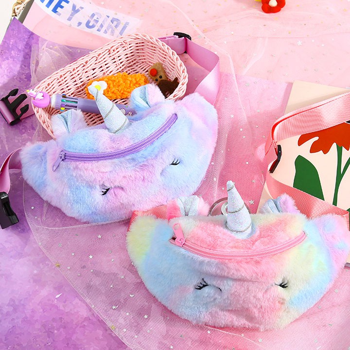 Túi bao tử cho bé gái hình Unicorn bằng bông cá tính đáng yêu BBShine – TX025
