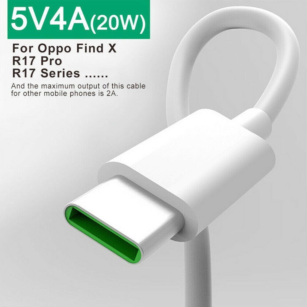 Cáp Sạc Nhanh OPPO VOOC OPPO typeC R15 - 5V 4A QC3.0  SẠC OPPO F9, F11 1M