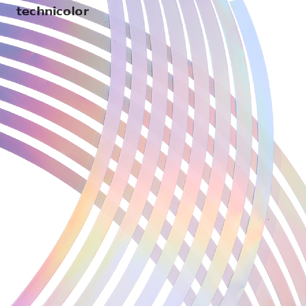 Miếng dán vành bánh xe phản quang 10/12/14/18&quot; trang trí nhiều màu sắc