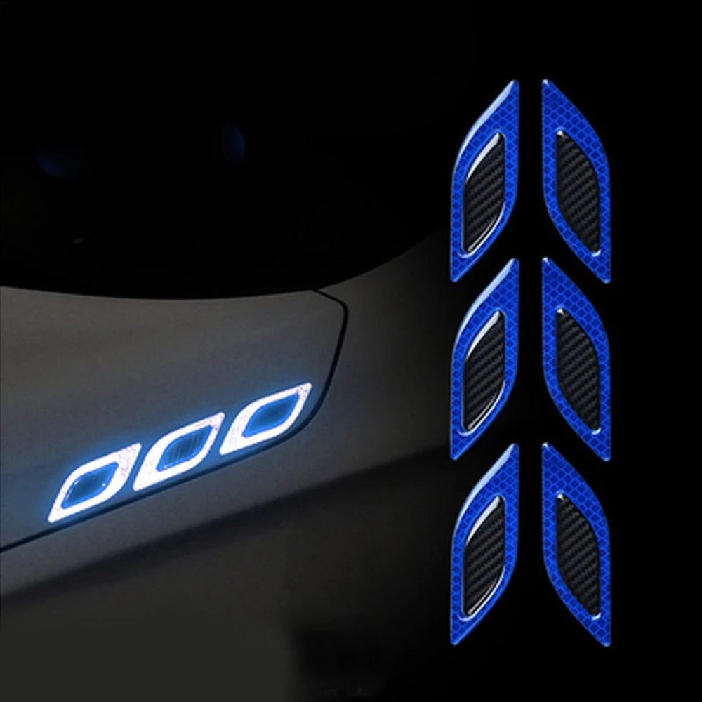 Set 6 Miếng Dán Phản Quang 3D Cho Xe Hơi / Xe Tải