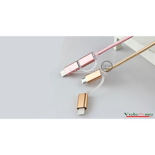 Cáp Sạc Cho Iphone Và Android 2 In 1