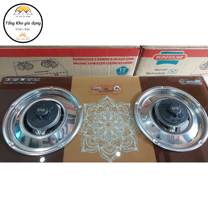 Bếp gas dương kính Sunhouse SHB 3336 《 NEW》- CHÍNH HÃNG , SALE GIÁ TỐT