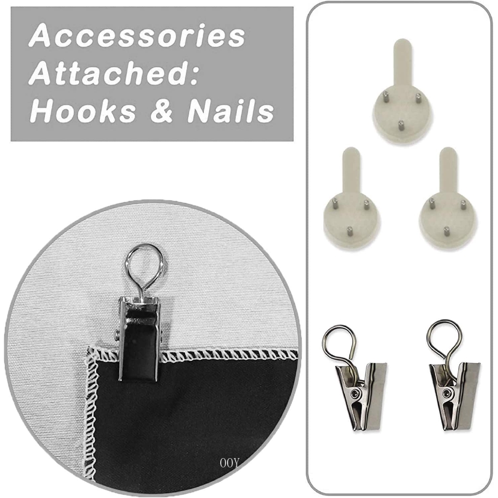 Set đinh + kẹp móc + miếng dán hai mặt siêu dính cho tranh vải treo tường