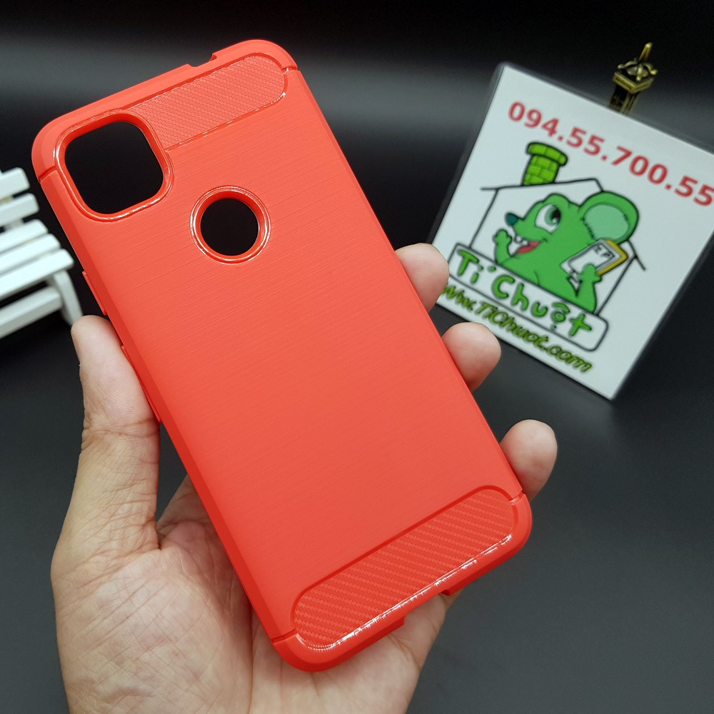 [Loại Tốt] Ốp Lưng Google Pixel 4A Dẻo Carbon Phay Xước Chống Sốc