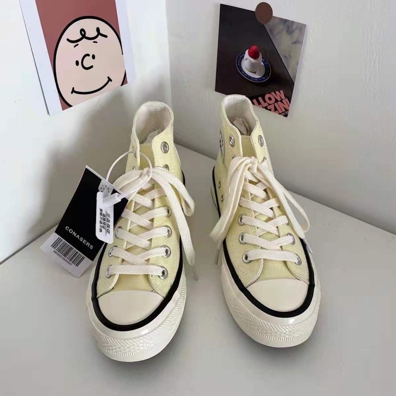 Giày CV Ulzzang Cổ Cao 1970s Màu Pastel Xinh Xỉu Kèm Ảnh Thật