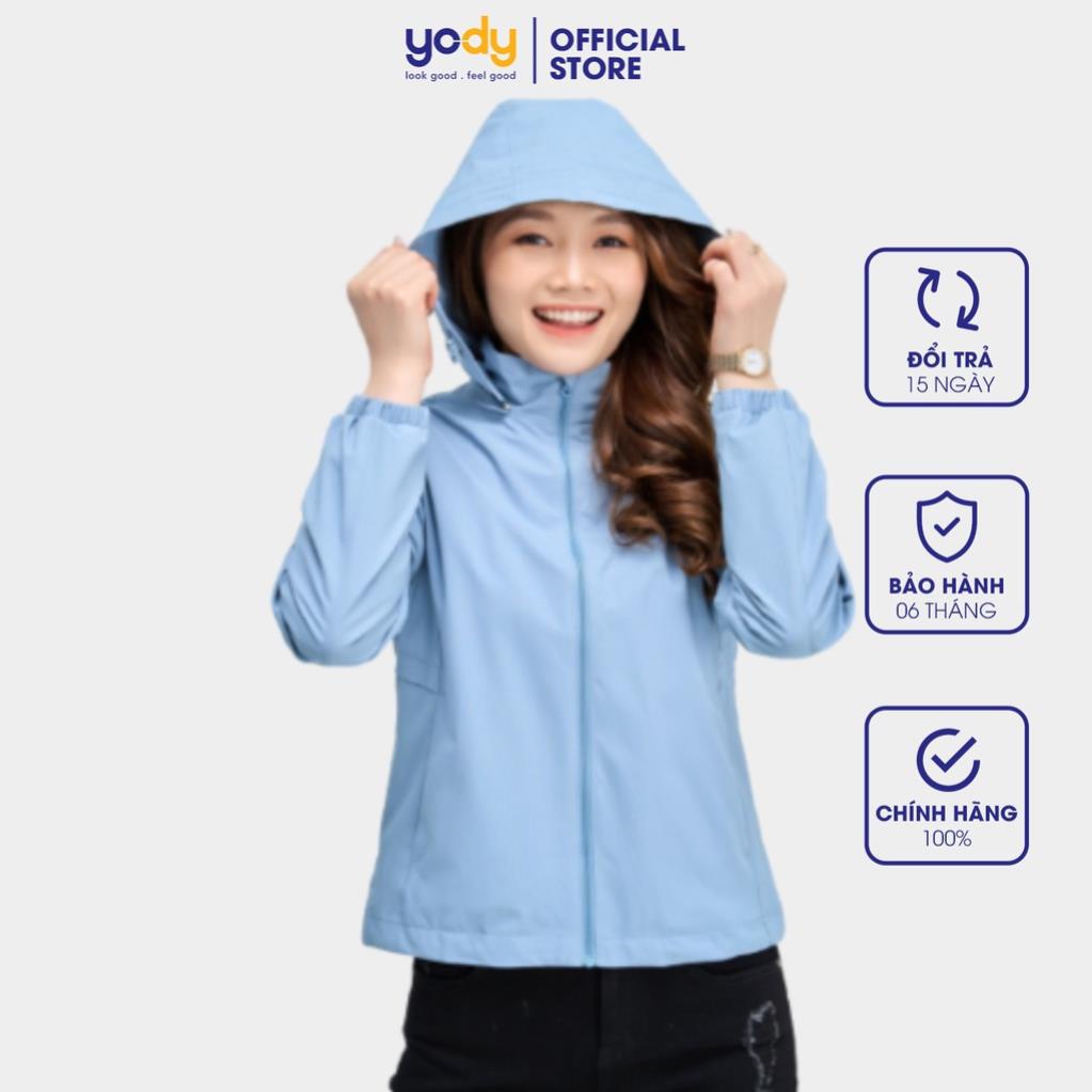 12.12 Áo gió nữ YODY 2 lớp ấm áp nhẹ cản gió cản bụi cản nước AKN4054