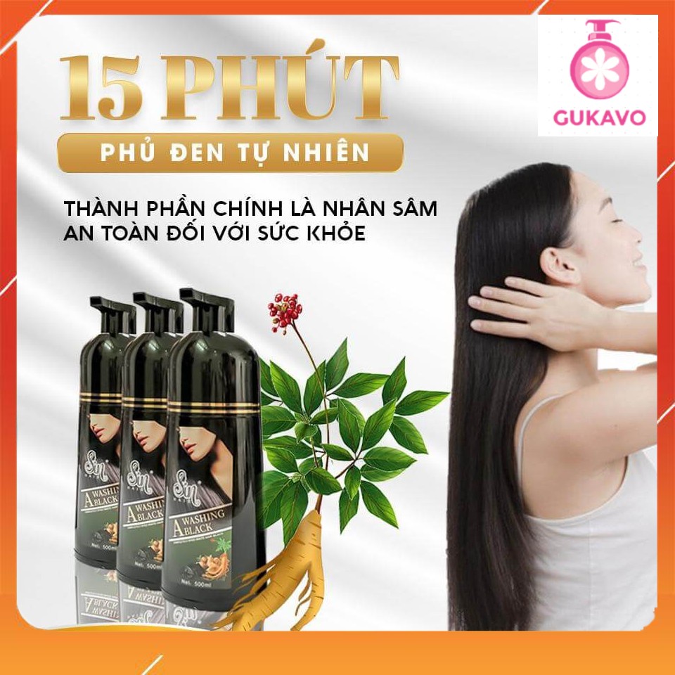 ✅[CHÍNH HÃNG] Dầu Gội Phủ Bạc SIN HAIR 500ml - Dầu Gội Đen Tóc Nhât Bản-MILALO