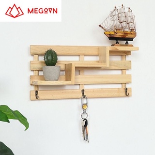 Giá gỗ treo tường để các đồ trang trí, đồ lưu niệm, chậu hoa, chậu cây, kệ gỗ treo tường, kệ trang trí MEGOVN.home